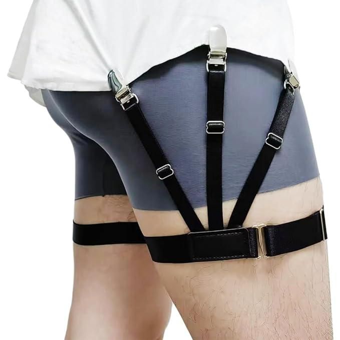 Adjustable Elastic Shirt Tucker Belt