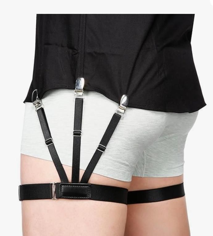 Adjustable Elastic Shirt Tucker Belt