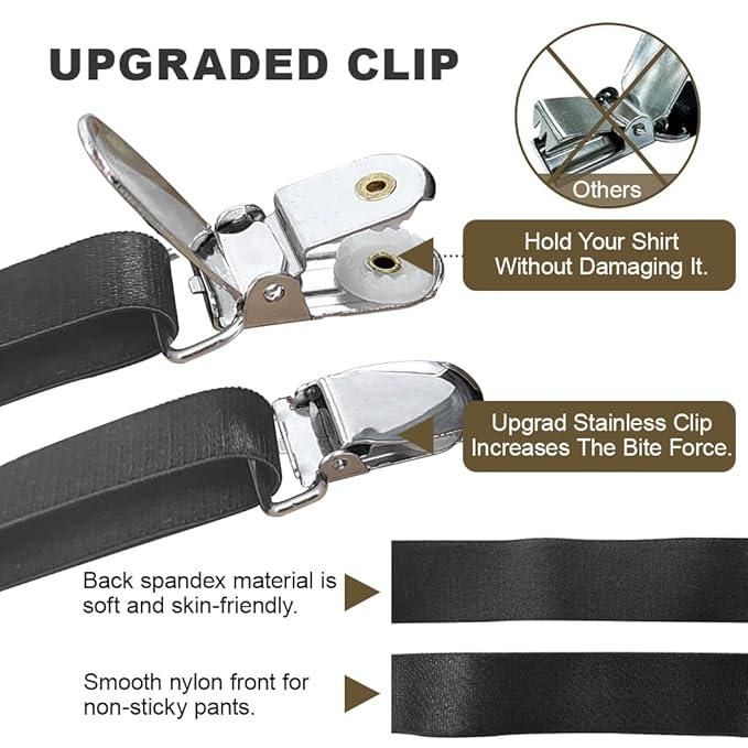 Adjustable Elastic Shirt Tucker Belt